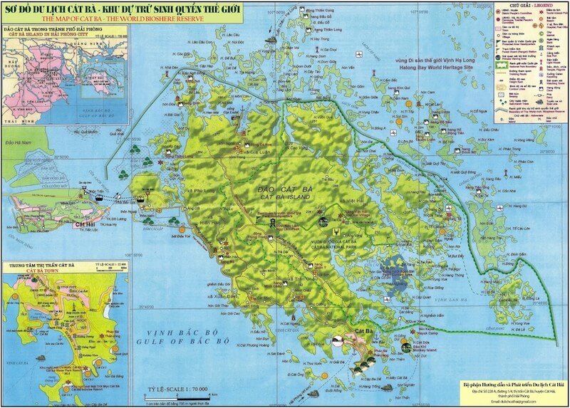 Cat Ba tourism map 1