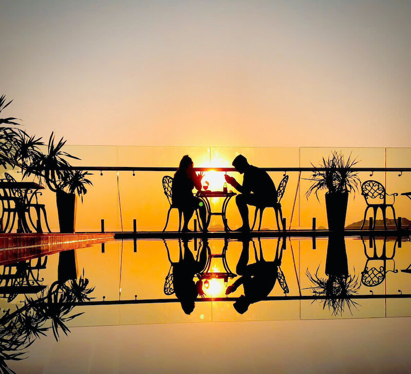 Sunset from Paradise skybar