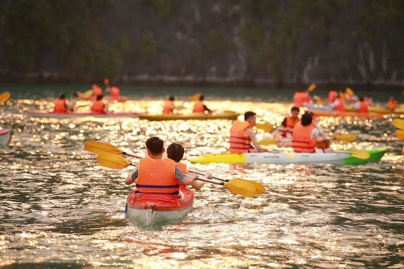 Kayaking at Tra Bau