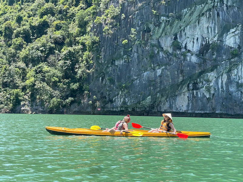 kayaking on Lan Ha Bay