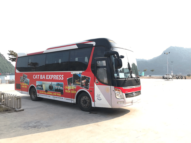 Bus from Hanoi to Cat Ba