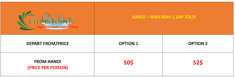 Hanoi - Ninh Binh 1 day tour